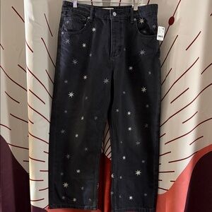 We The Free Black Starry Boyfriend Jeans